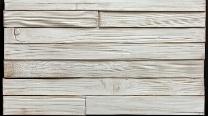 Obraz premium Vintage White Wood Planks in Horizontal Orientation