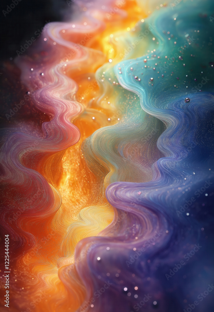 Poster abstract background with colorful texture.