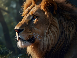 Naklejka premium lion 