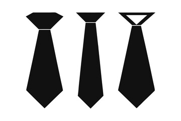Fototapeta premium Tie icon vector set, Necktie symbol vector