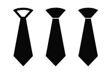Fototapeta premium Tie icon vector set, Necktie symbol vector