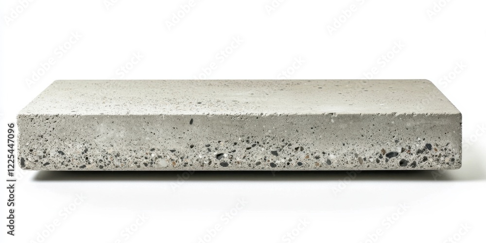 Poster a rectangular slab of exposed aggregate concrete.
