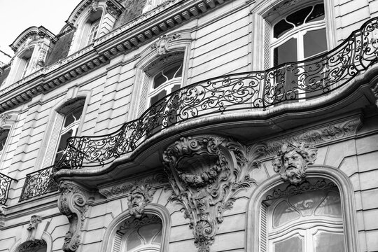 Ornate French architecture in Paris - Powered by Adobe