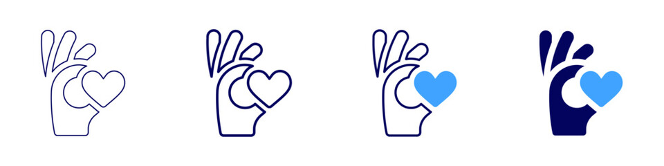 Reviews icon in 4 different styles. Thin Line, Line, Bold, and Bold Line. Duotone style. Editable stroke