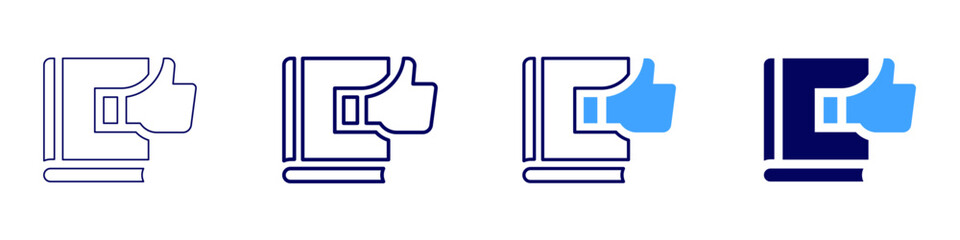 Write like icon in 4 different styles. Thin Line, Line, Bold, and Bold Line. Duotone style. Editable stroke