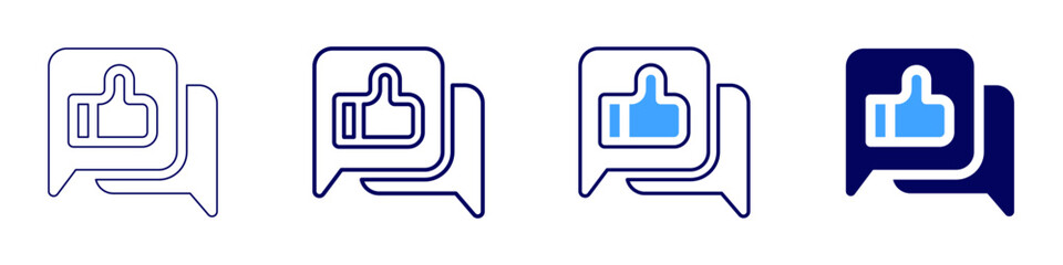 Writes like icon in 4 different styles. Thin Line, Line, Bold, and Bold Line. Duotone style. Editable stroke