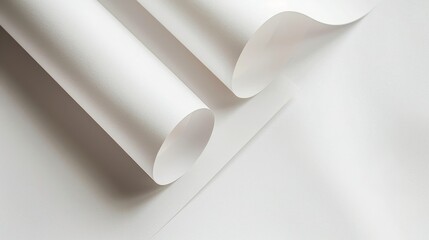 Design-ready paper held for advertisement