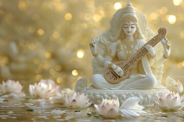 Fototapeta premium Serene Saraswati
