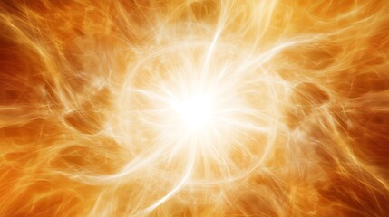 Naklejka premium Abstract Golden Energy Radiating Light