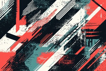 Fototapeta premium Abstract Artistic Background Design with Bold Geometric Shapes and Lines