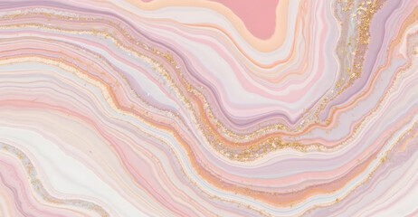 Fototapeta premium Pastel Pink and gold abstract Marmor background - AI generated