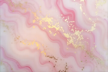 Obraz premium Pink and gold luxury stone background - AI generated