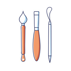 sculpting tools icon, sculpting tools vector illustration-simple illustration of sculpting tools, perfect for sculpting tools logos and icons