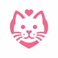 pink cat love logo.eps