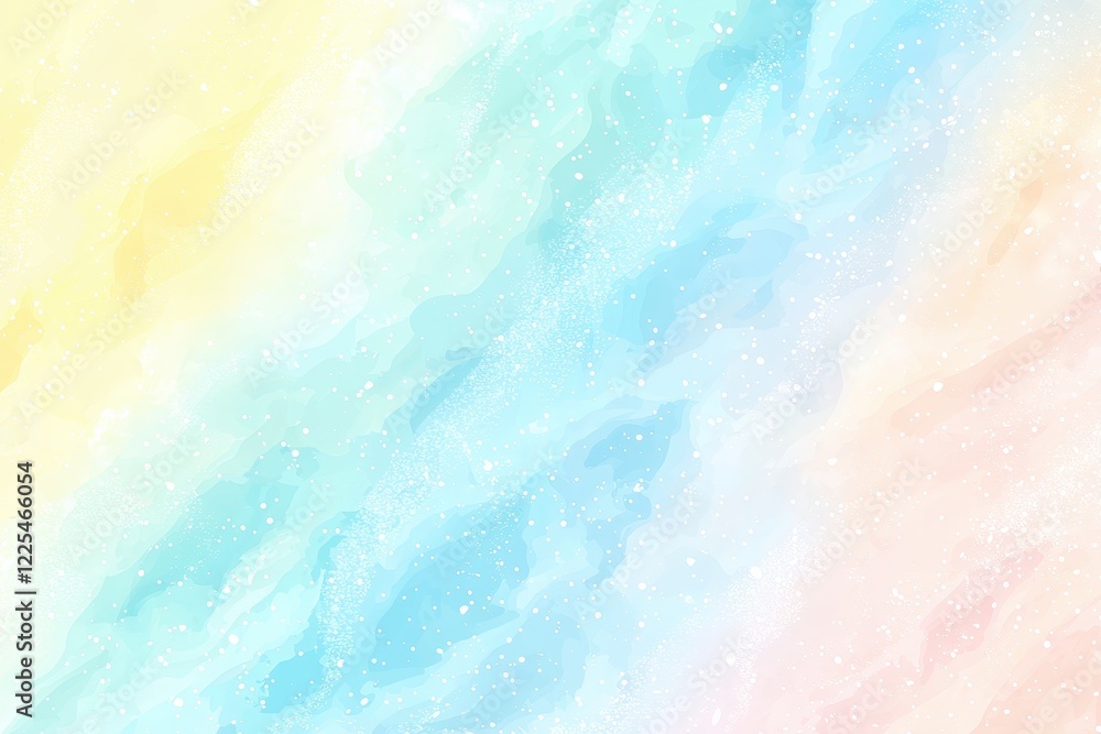 Wall mural abstract pastel background with soft swirls and magical sparkles