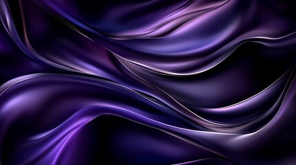 Obraz premium Abstract Purple Waves of Flowing Fabric Design