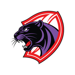 Jaguar mascot logo on white background