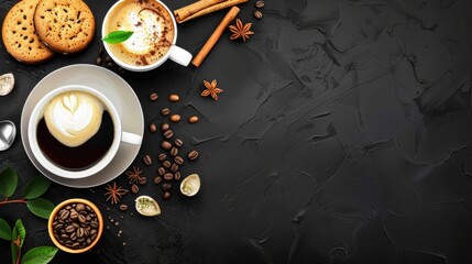 Cafe restaurant menu template with food flyer design and space for copy.