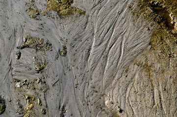 texture sand eroded by water