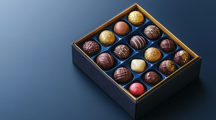 Assorted Gourmet Chocolates In An Elegant Box