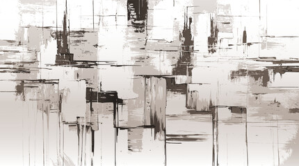 Modern Abstraction in Monochrome: Linear Overlaps and Soft Neutral Colors Defining a Unique Perspective on Architectural Simplicity