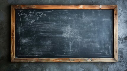 Editable chalkboard with clipping path.