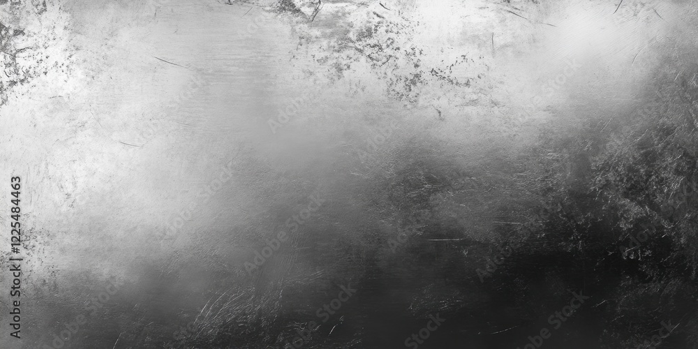 Poster abstract grayscale texture with a gradient from light to dark, showing a weathered or metallic surfa