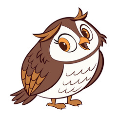 Owl cartoon illustration