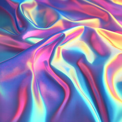 Obraz premium Holographic rainbow foil iridescent texture abstract hologram background