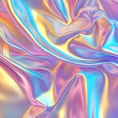 Obraz premium Holographic rainbow foil iridescent texture abstract hologram background