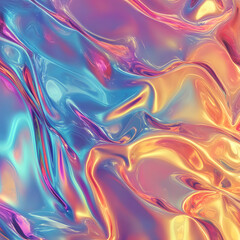 Obraz premium Holographic rainbow foil iridescent texture abstract hologram background