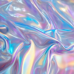 Obraz premium Holographic rainbow foil iridescent texture abstract hologram background