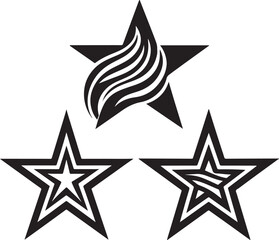 Star Success logo design concept template vector image