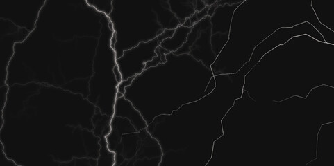 Thunder Stock Image In Black Background. Massive lightning bolt with branches isolated on black background.

