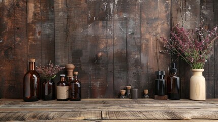 Wooden Table Space for Displaying and Advertising Products