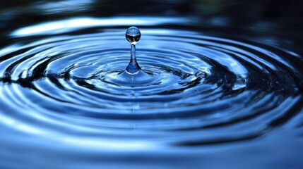 Water Drop Impact: Ripples and Tranquility