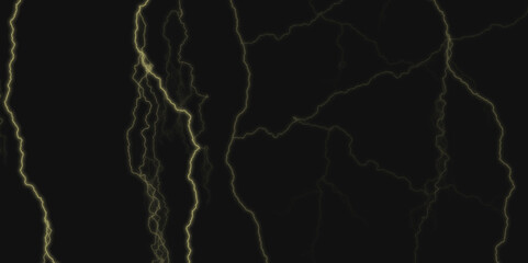 Thunder Stock Image In Black Background. Massive lightning bolt with branches isolated on black background.

