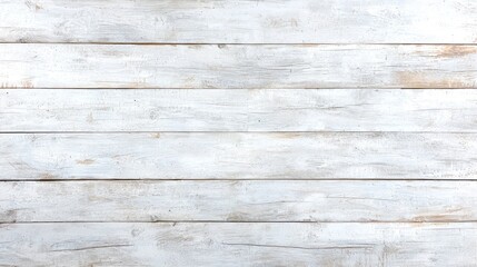 Naklejka premium Whitewashed Wooden Planks Background Texture