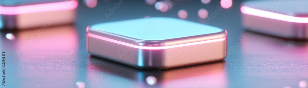 Aufkleber reflective mirrors are arranged strategically, creating a captivating interplay of colors and light.