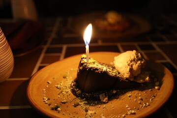 slice of birthday cake