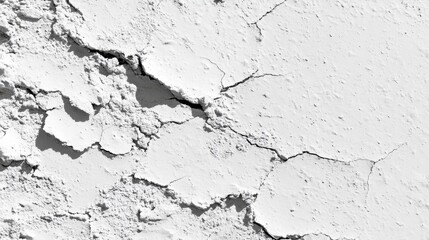 Obraz premium Cracked White Plaster Texture