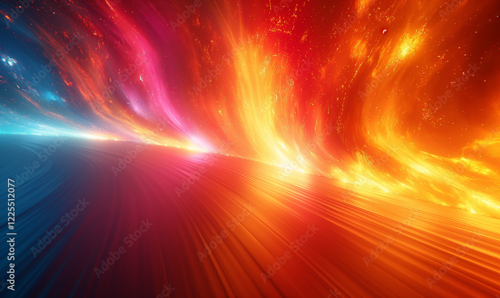 Poster abstract background with colorful texture.