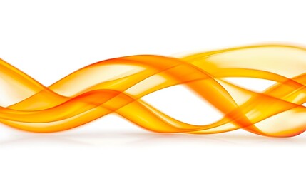 Naklejka premium Abstract Orange Waves