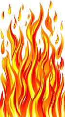 Fiery Flames Background