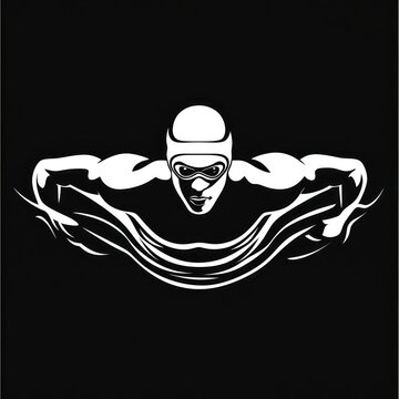 Swimmer in breaststroke