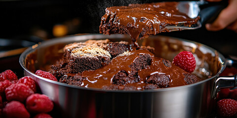 Table with Luxuous Cakes, Macro Photography Style, Generative AI Cake background