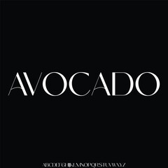 Elegant luxury organic display font vector