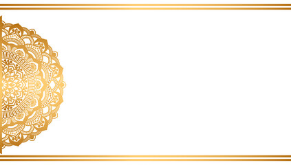 Red luxury background  with mandala ornament