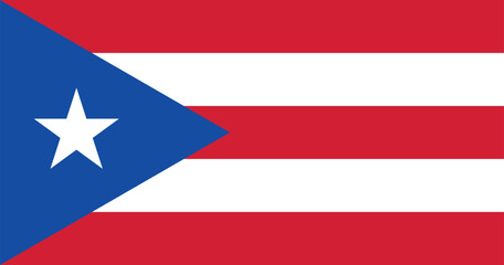 Puerto Rico (1952–1995) Flag Vector Illustration Premium Quality