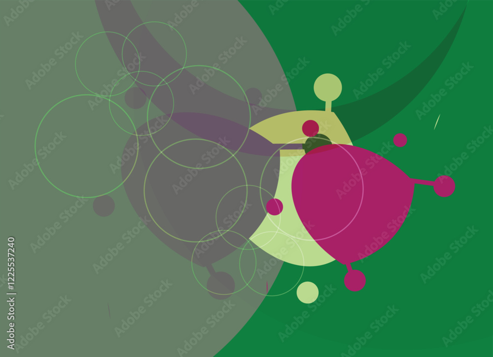 Poster minimal geometric trendy gradient shapes vector background. abstract gradient geometric shape backgr